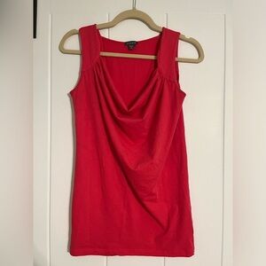 Lilla P Pink cowl neck tank top